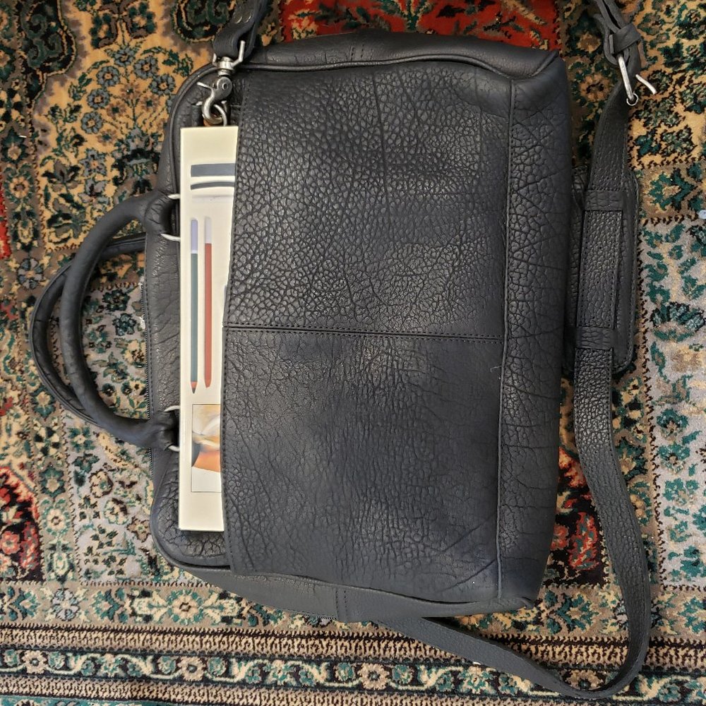 RYDER RESERVE BISON LEATHER LAPTOP BRIEFCASE by Buffalo Jackson Trading Company